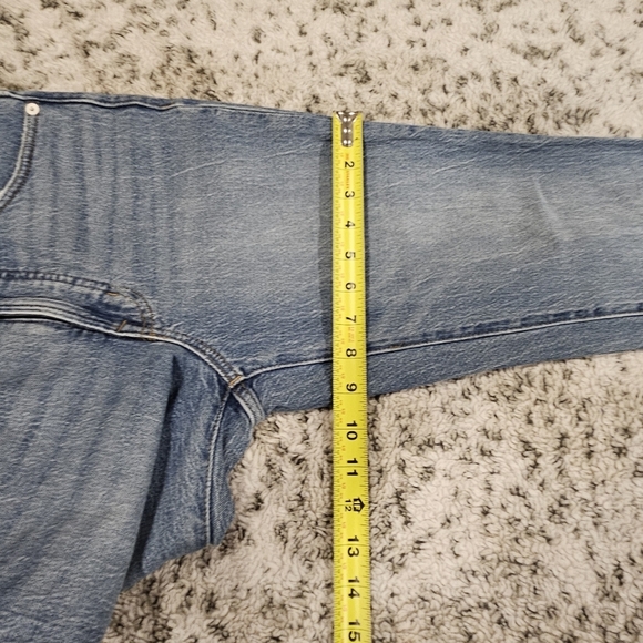 Madewell SZ 25 Textured Light Wash Raw Hem High Rise Perfect Vintage Jean - Picture 12 of 13